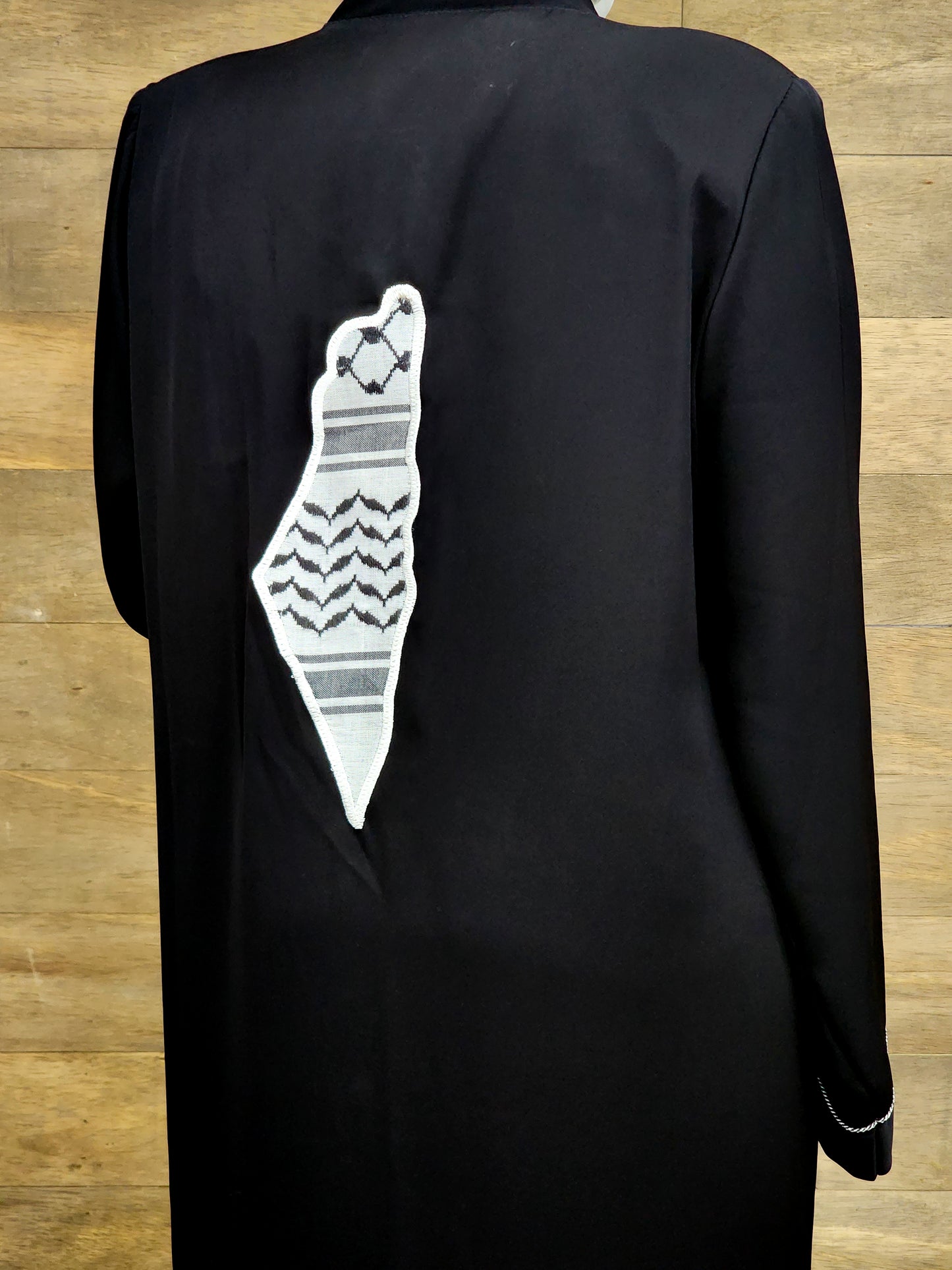 Abaya with Keffiyeh Palestinian Map Design