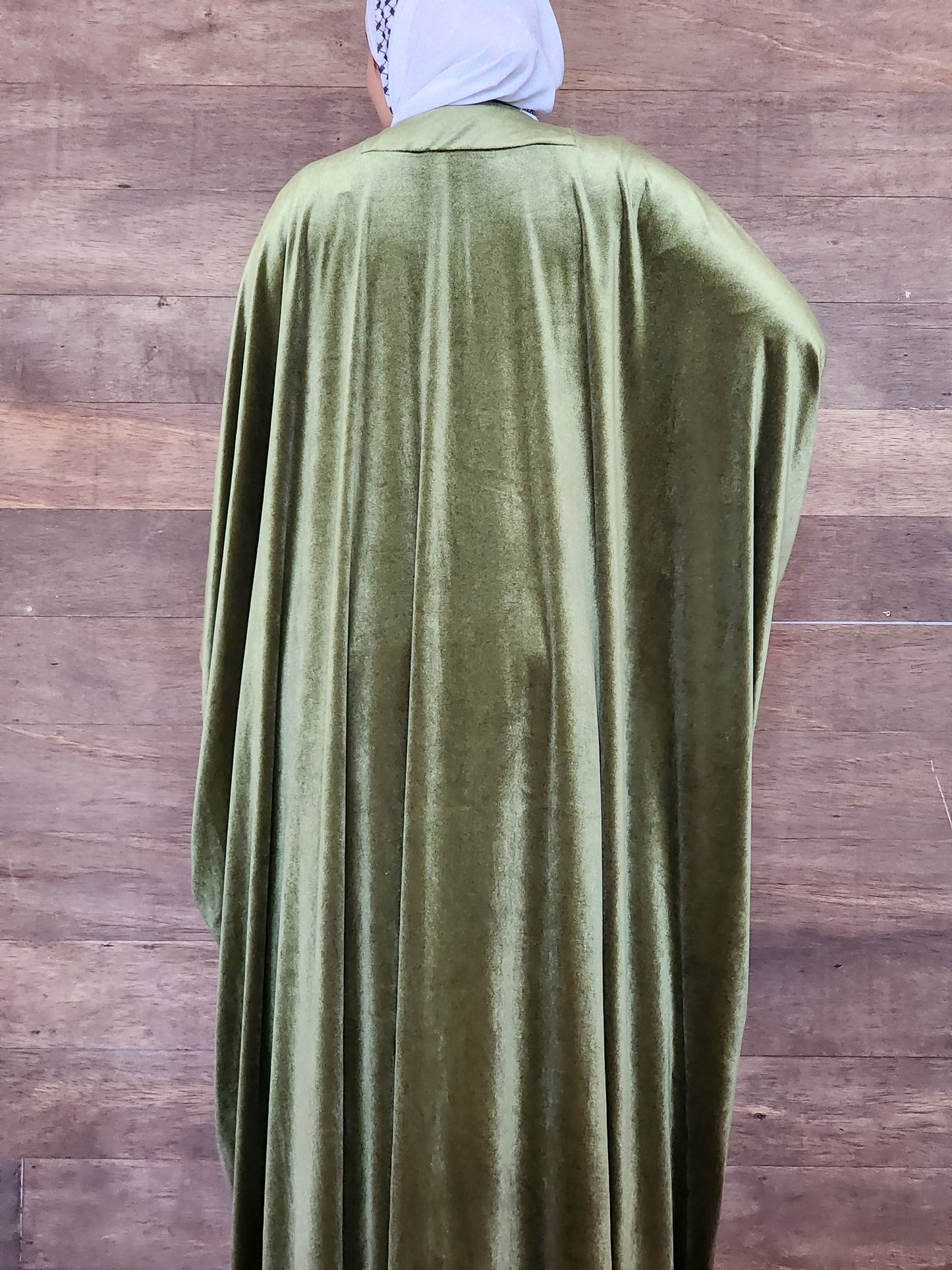 Velvet Bisht - Olive