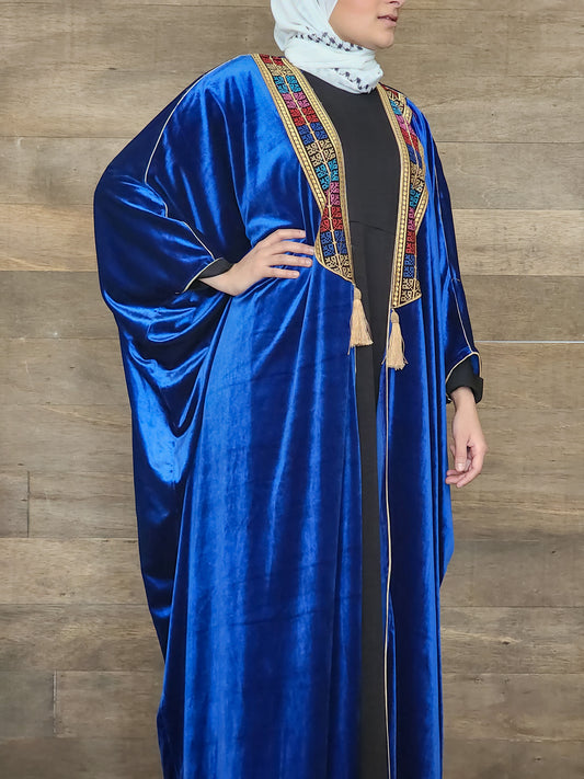 Velvet Bisht - Royal Blue