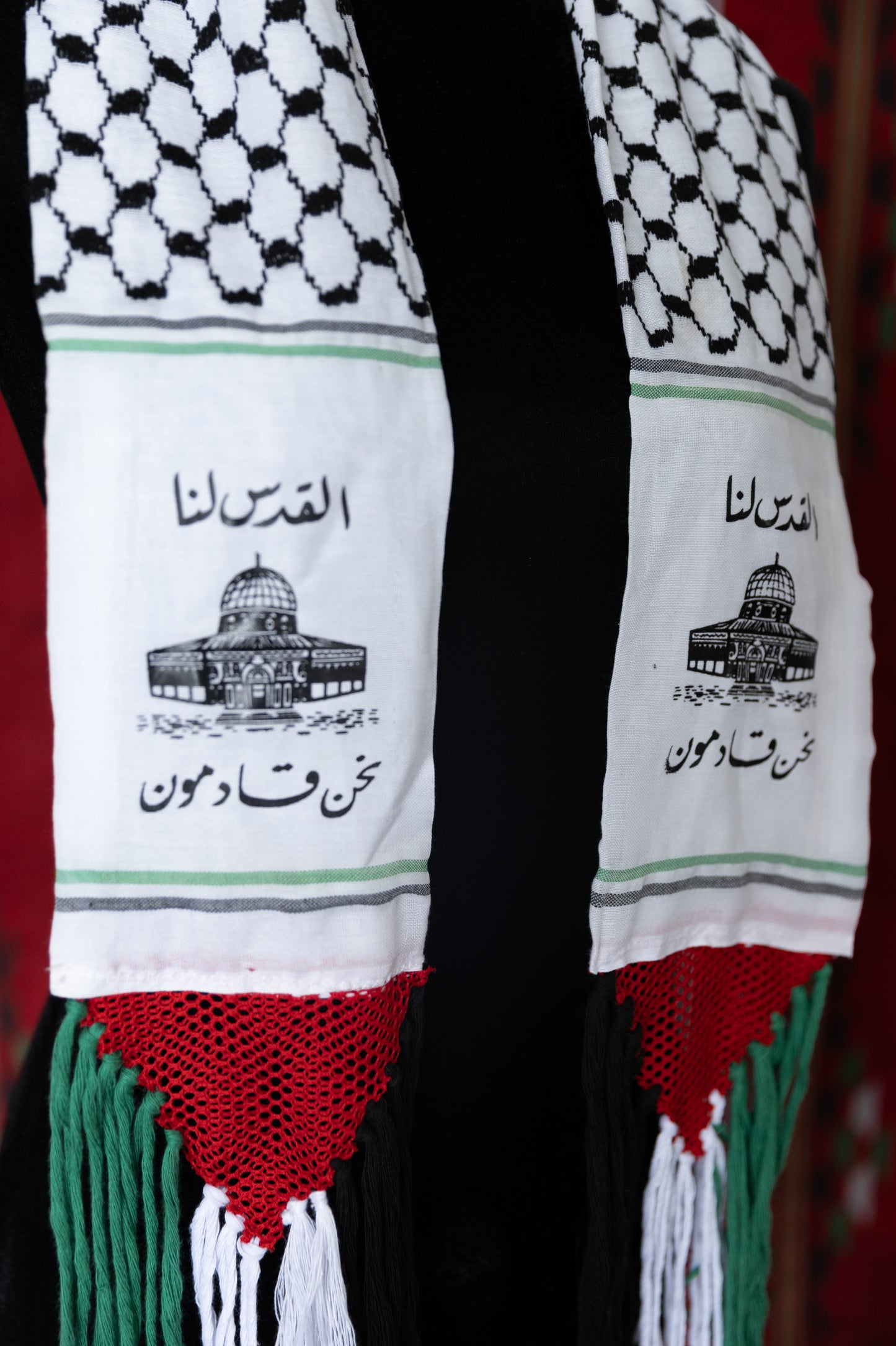 Palestine Decorative Hatta Scarf (Dome of the rock)