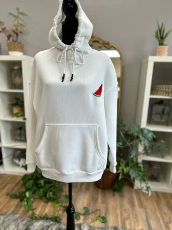 Palestine Hoodie with Watermelon Design