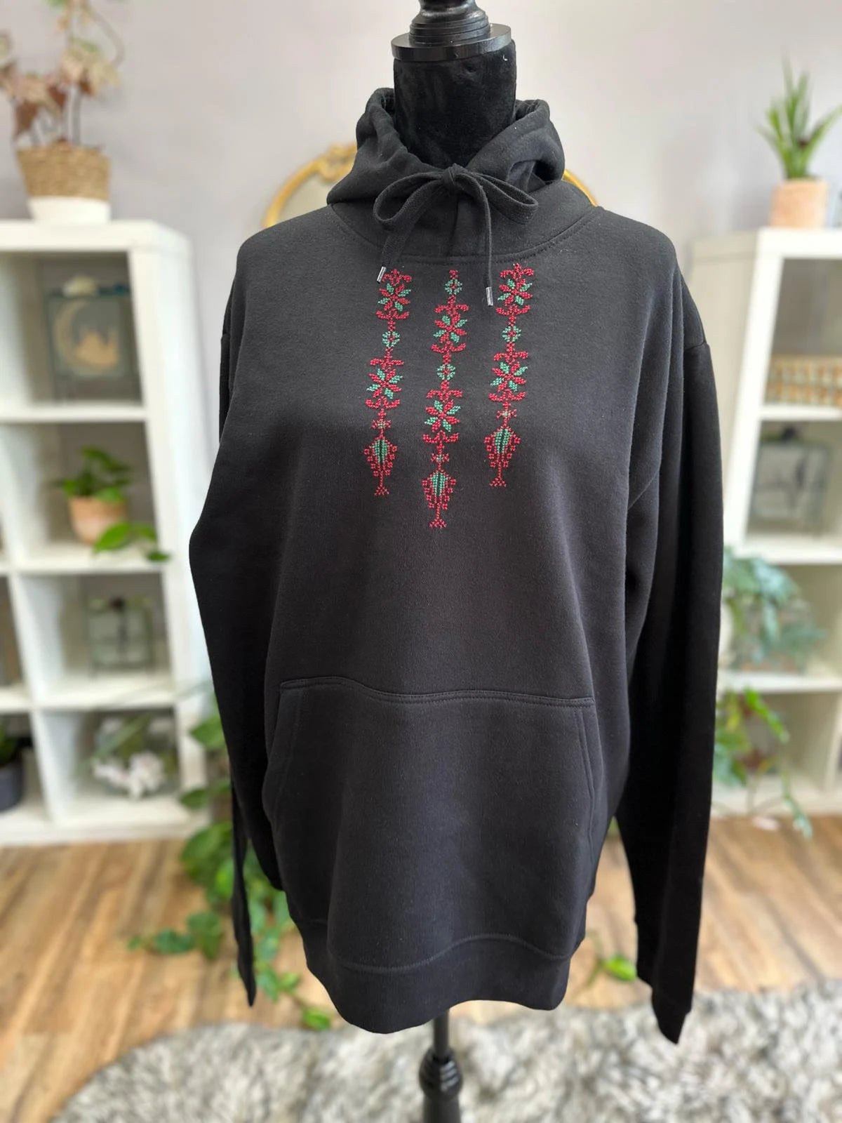 Palestine Hoodie with Tatreez Design