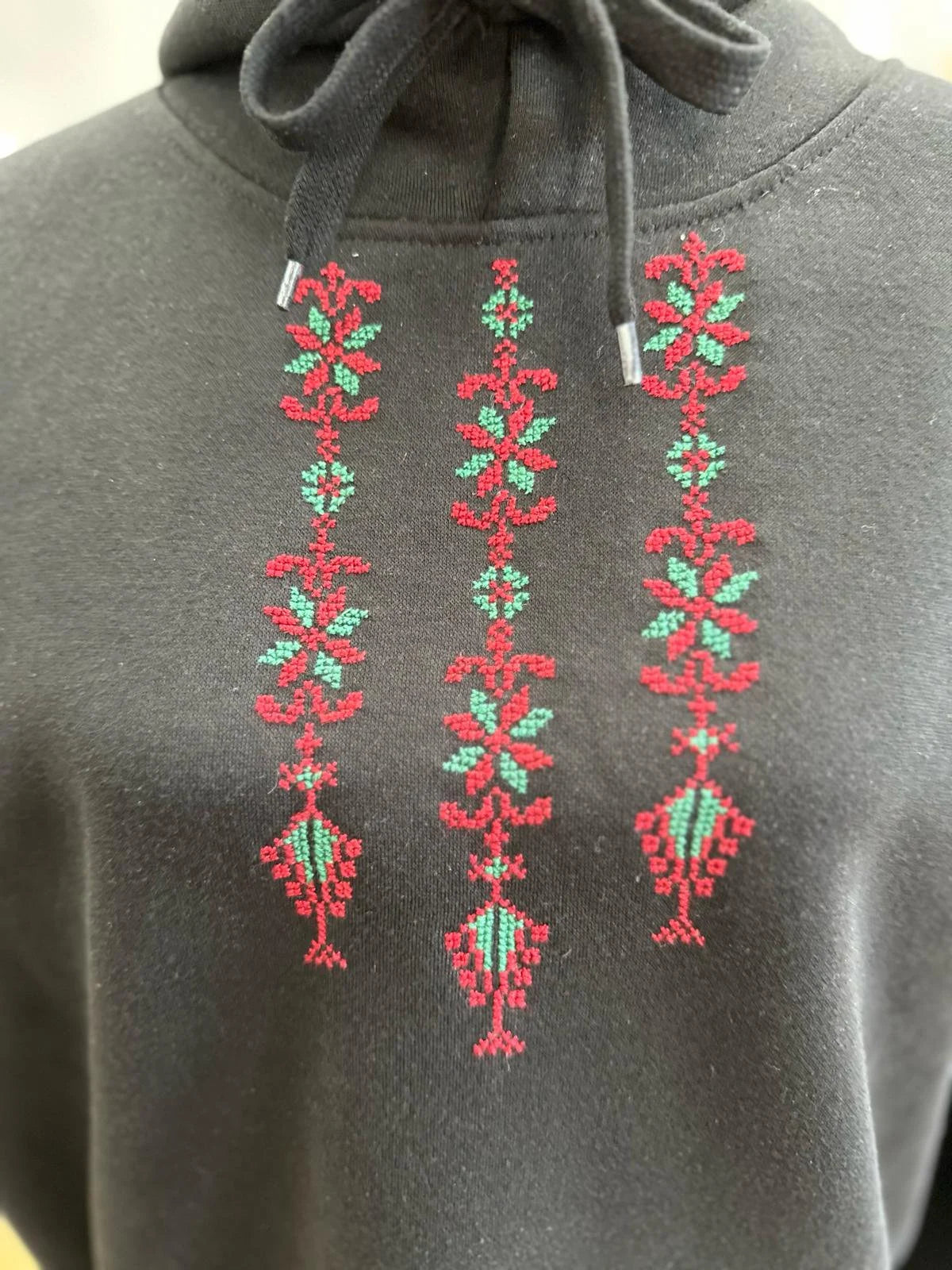 Palestine Hoodie with Tatreez Design